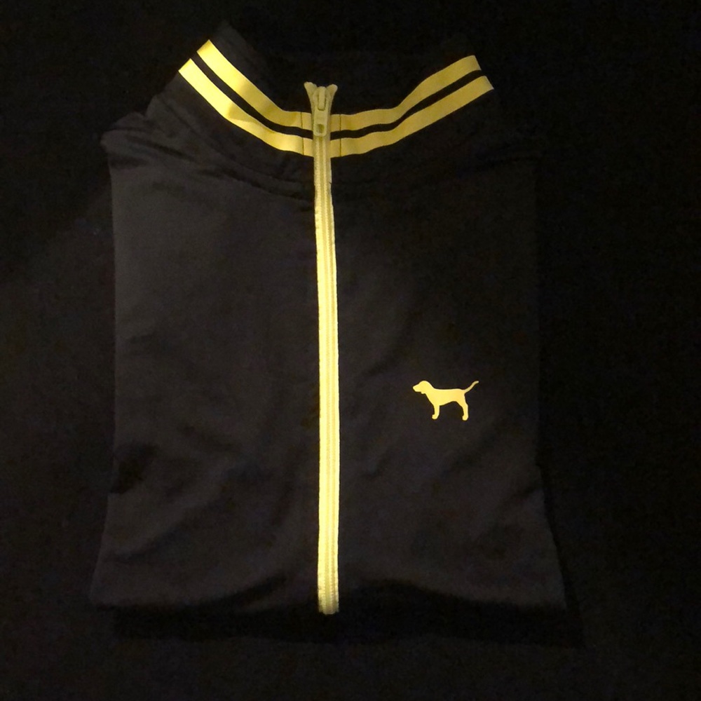 PINK/VS jacket half zip up
